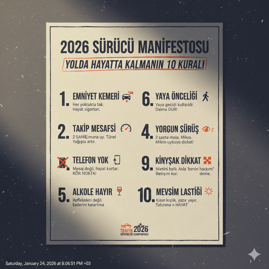 Trafikte Dikkat Edilmesi Gereken 10 Hayat Kurtaran Kural